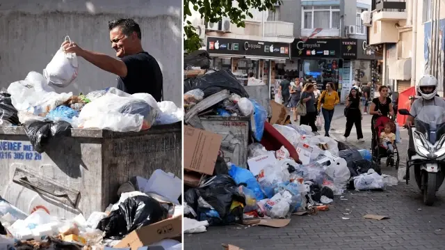 izmir karsiyakada cop daglari olustu vatandaslar kotu kokuya tepki gosterdi izmiri fareler basti yapamiyorsaniz cekin gidin hSZvGykc