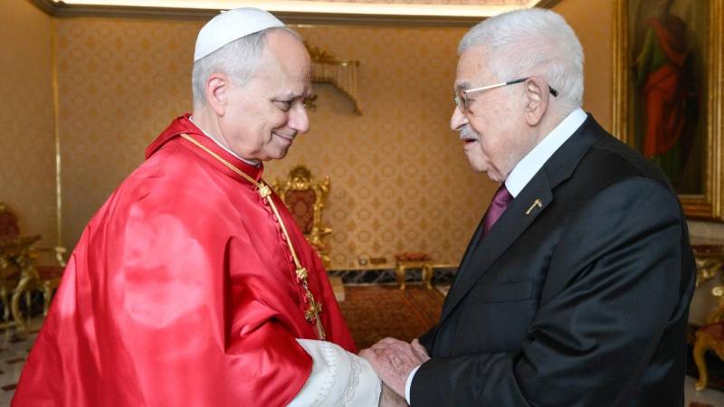 filistin devlet baskani abbas vatikanda papa 14 leo ile gorustu BVJuJBYG.jpg