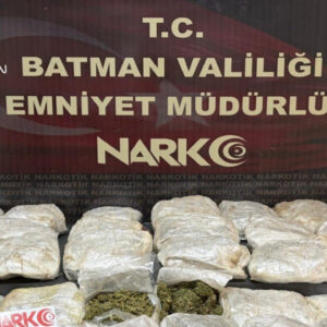 Batman’da Uyuşturucu Operasyonu: 20 Kilogram Skunk Ele Geçirildi