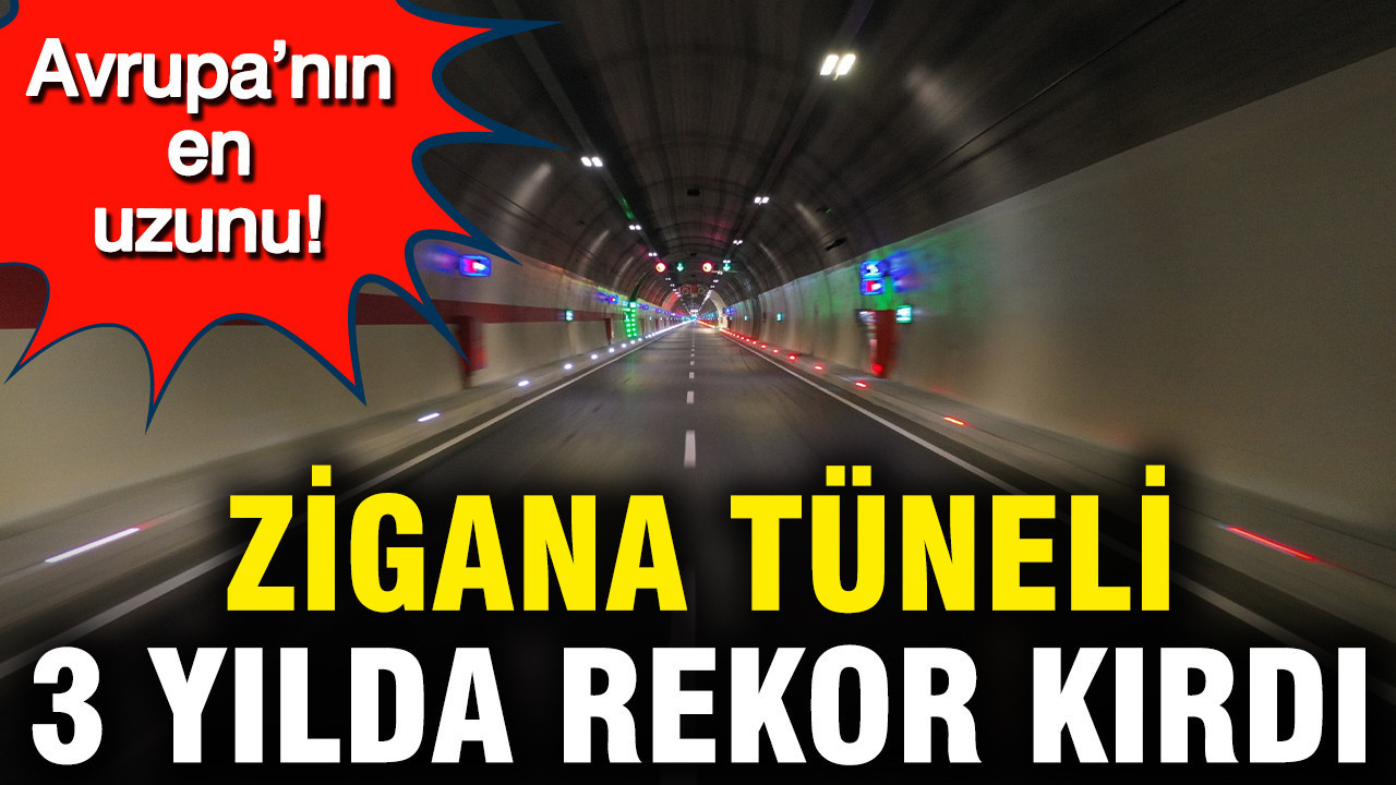 Zigana Tüneli’nde 3 Yılda 5 Milyondan Fazla Araç Geçti